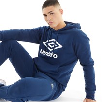 Umbro Sweat à Capuche Core Homme Bleu Marine/Blanc