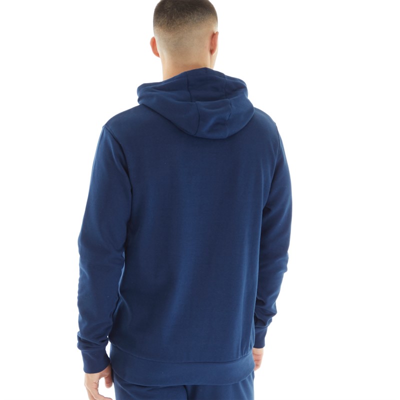 Umbro Sweat à Capuche Core Homme Bleu Marine/Blanc