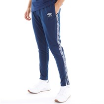 Umbro Pantalon de Survêtement à bande en tricot Homme Bleu marine/Blanc