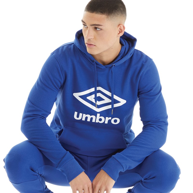 Umbro Sweat-Shirt à Capuche Core Homme bleu/blanc