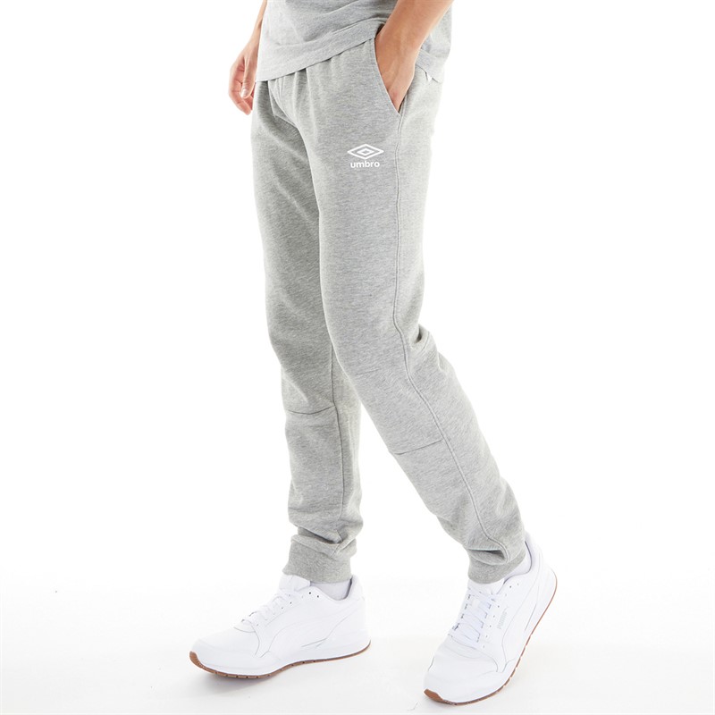 Umbro Sweatpants voor Heren Grijs Melange Wit