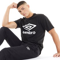 Umbro T-shirt Homme Logo Principal Noir/Blanc