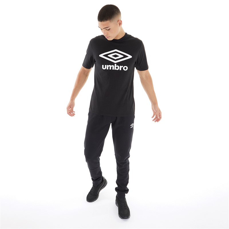 Umbro T-Shirt Herren Core Logo Schwarz/Weiß