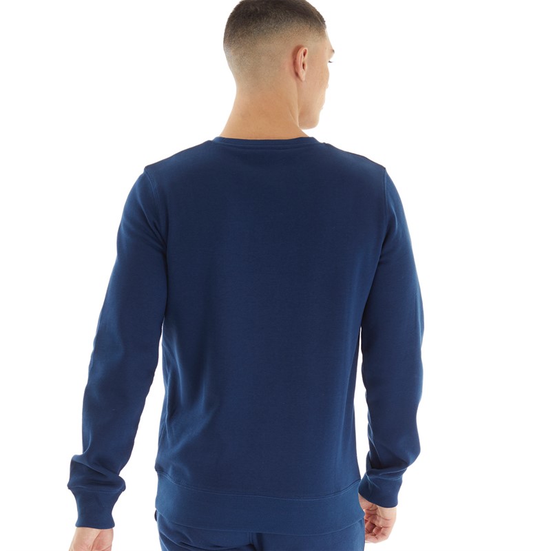 Umbro Sweat-Shirt Homme Core Bleu Marine/Blanc