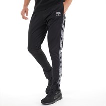 Umbro Mens Active Style Taped Tricot Pants Black/White