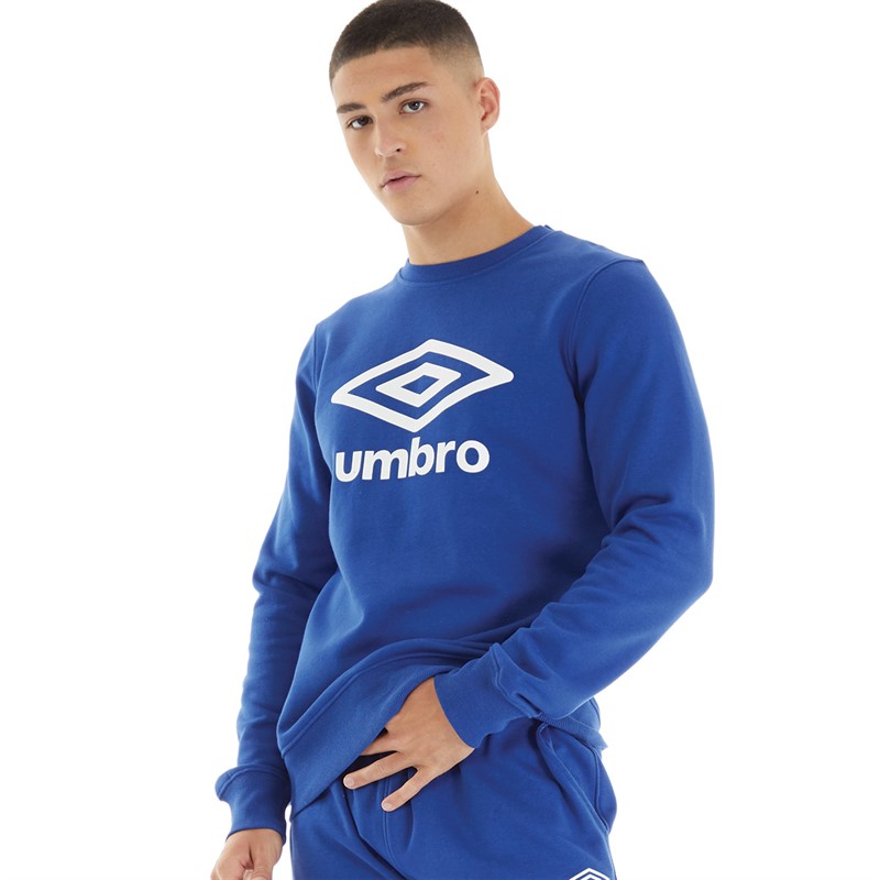 Umbro Sweat-Shirt Homme Core Bleu/Blanc