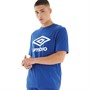 Umbro T-Shirt mit Core Logo Herren Blau/Weiß