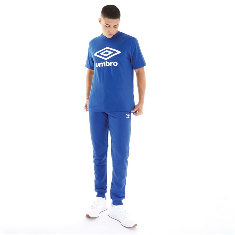 Umbro T-shirt Logo Core Homme Bleu/Blanc