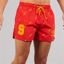 Umbro Herren Renn Badehosen Rot/Orange/Navy