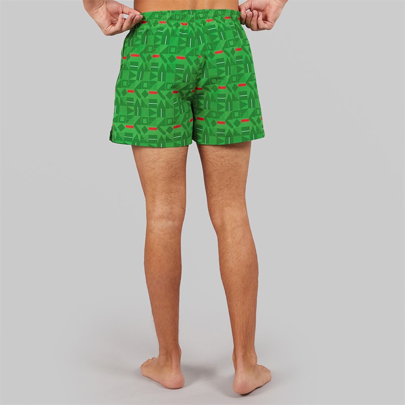 Umbro Herren Renn Badehosen Grün/Rot/Weiß