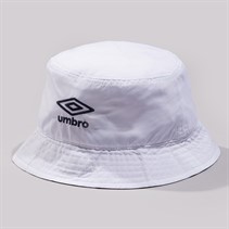 Umbro Mens Olympico Bucket Hat White/Vermillion/Dark Navy