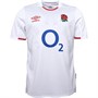Umbro Mens England Rugby Short Sleeve Home Jersey White/Red