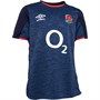 Umbro Junior England Rugby Short Sleeve Alternate Jersey Blue