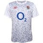 Umbro Mens England Rugby Warm Up Jersey Brillant White