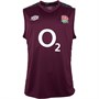 Umbro Mens England Rugby Training Singlet Pickled Beet/Black