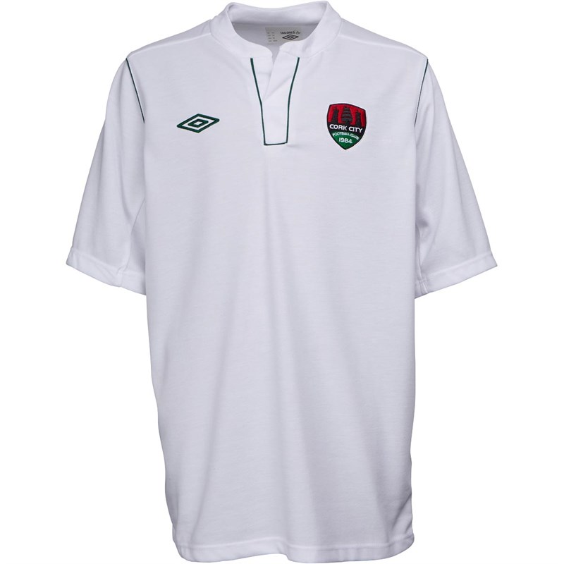 Buy Umbro Boys Junior CCFC Cork City 2013/14 Away Jersey White/Hunter Green