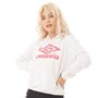 Umbro Womens Projects Classic Over The Head Hoodie White/Sorbet