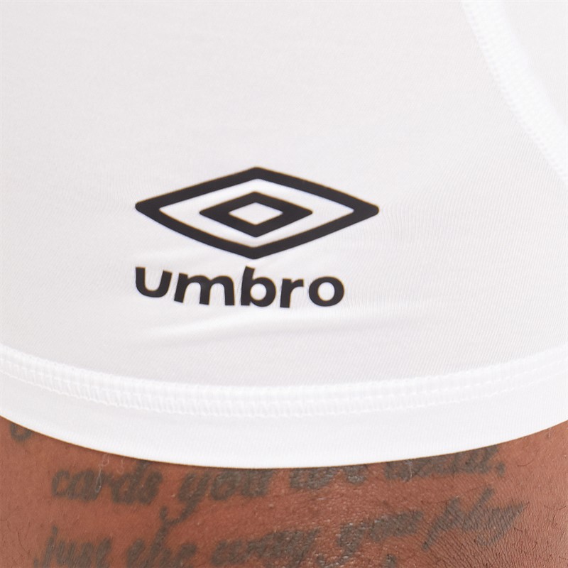 Umbro Mens Compression Shorts White