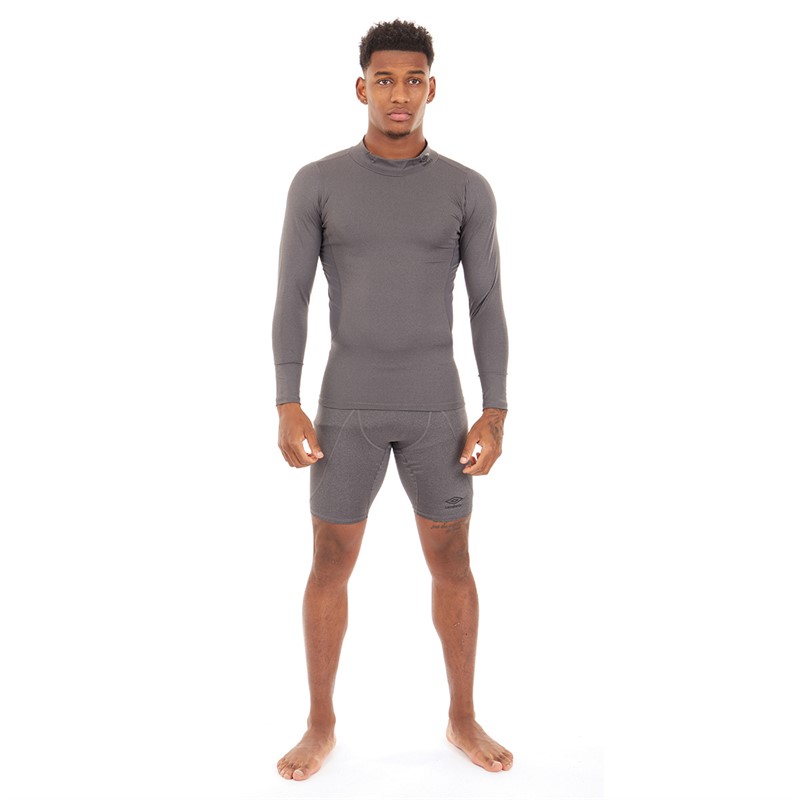 Umbro Mens Compression Shorts Grey