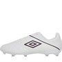 Umbro Mens Medusae II Premier FG Firm Ground Football Boots White/Plum/Nimbus Cloud