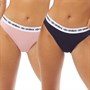 Umbro Womens Two Pack Seasonal Briefs Nightfall/Pale Pink