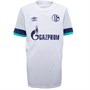 Umbro Junior S04 Schalke Away Jersey Brilliant White/Grey Dawn/Arcadia