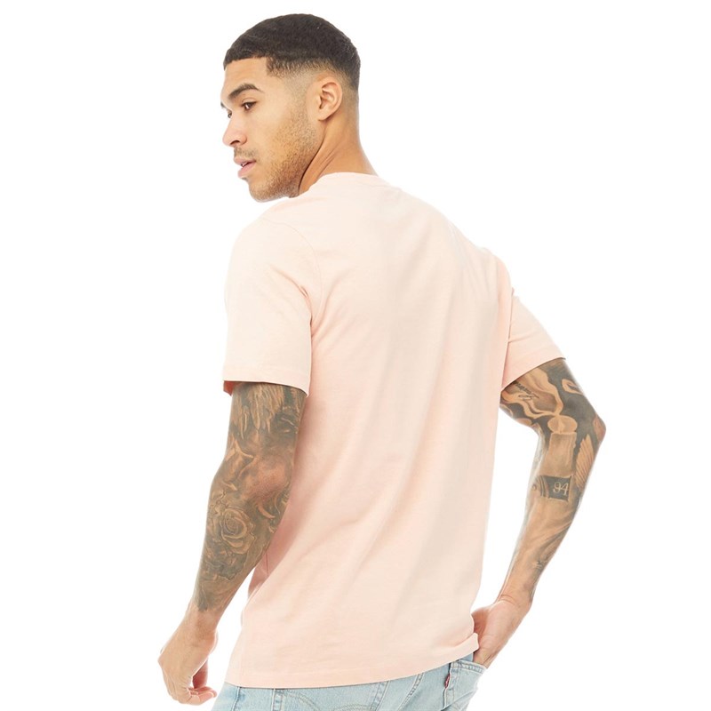 Umbro Mens Active Style Emblem T-Shirt Desert Pink/White