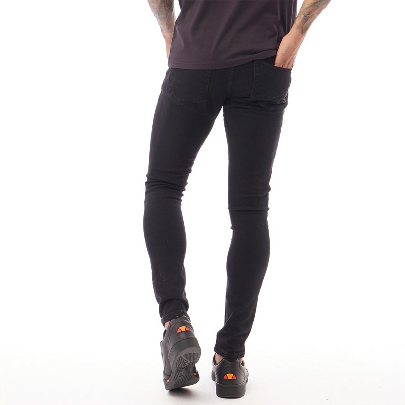 Ringspun Heren Hercules Slim Jeans Zwart