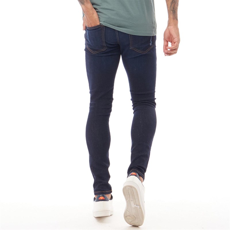 Buy Ringspun Mens Hercules Slim Fit Jeans Rinse Blue