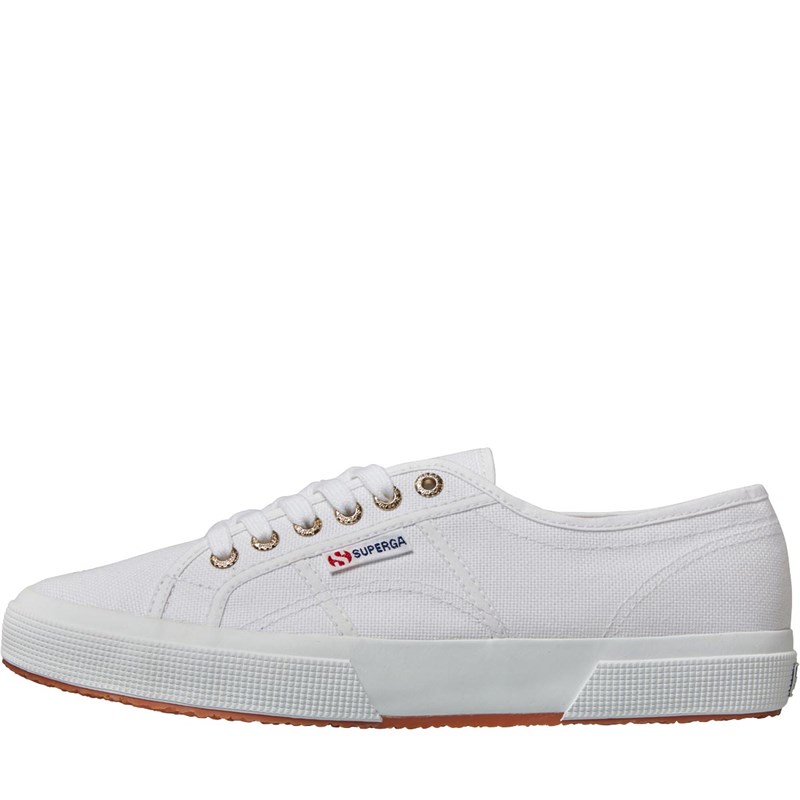 Buy Superga 2750 COTU Canvas Pumps White Pale Gold