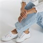 Superga Womens 2750 Cotu Classic Canvas Pumps White/Rose Gold