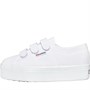 Superga Dames 2790 Cotw 3 Strap Platform Canvas en gympen Wit