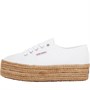 Superga Dame 2790 Cotropew Platform Lærredgummisko Hvid