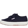 Superga Girls 2750 Cotjstrap Classic Canvas Pumps Navy/White