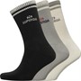 Superga Three Pack Crew Socks AS1 - Natural/Grey/Black
