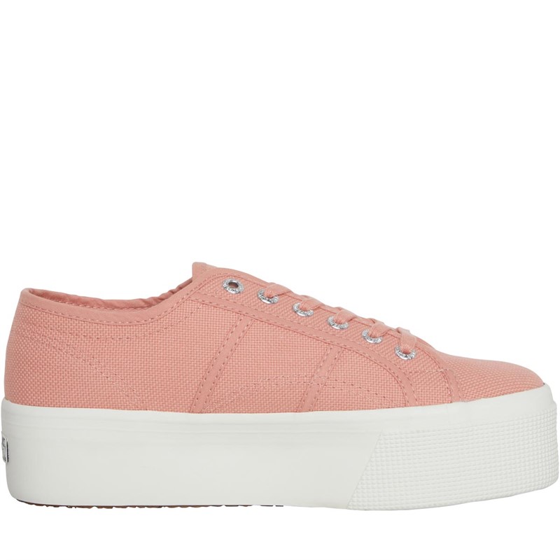 Superga Womens 2790 Cotw Linea Up And Down Platform Canvas Pumps Pink Dusty/Favorio