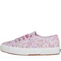 Superga Womens 2750 LSF Flowers And Embroidery Pumps Misty Lilac