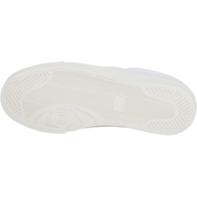 Superga Womens 2843 Club S Comfort Leather Trainers White/Azure