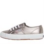 Superga Dames 2750 Cotmetu Canvas en gympen Grijs Metallic