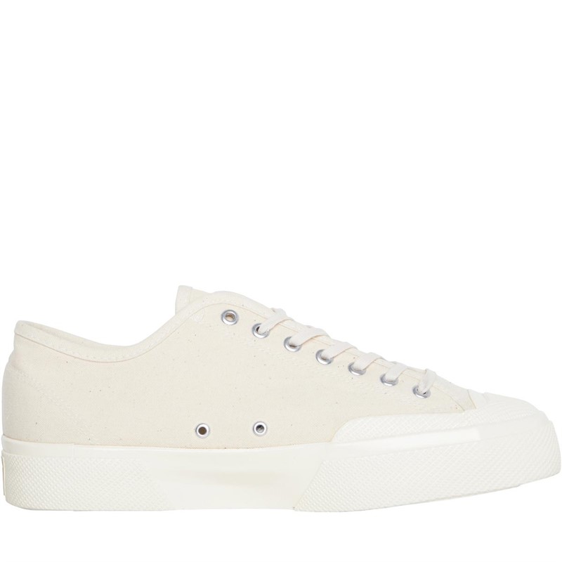 Superga Mens 2432 W C1150 Selvedge Duck Trainers White