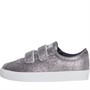 Superga Girls 2843 Club S Straps Glitter Trainers Grey Grafite