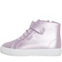 Superga Girls 2674 Faux Leather Glitter Hi-Top Trainers Pink Ish