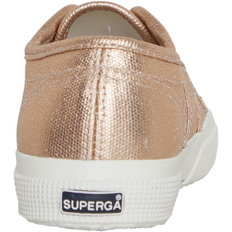 Superga Girls 2750 Metallic Canvas Pumps Pink Skin Matt/Favorio