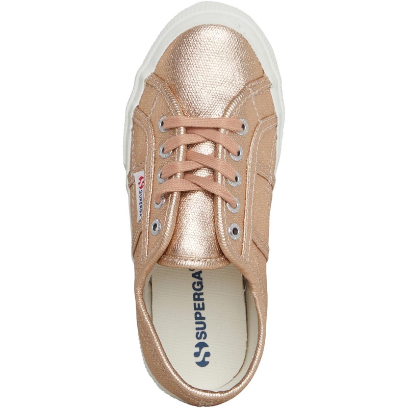 Superga Girls 2750 Metallic Canvas Pumps Pink Skin Matt/Favorio