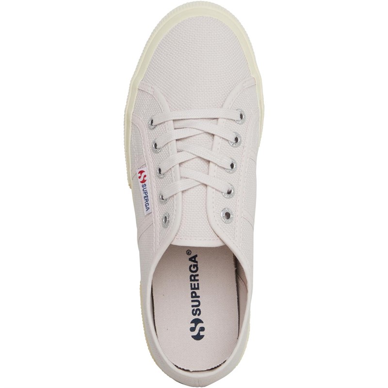 Superga Dame 2750 Shiny Gum Lærredgummisko Lilla