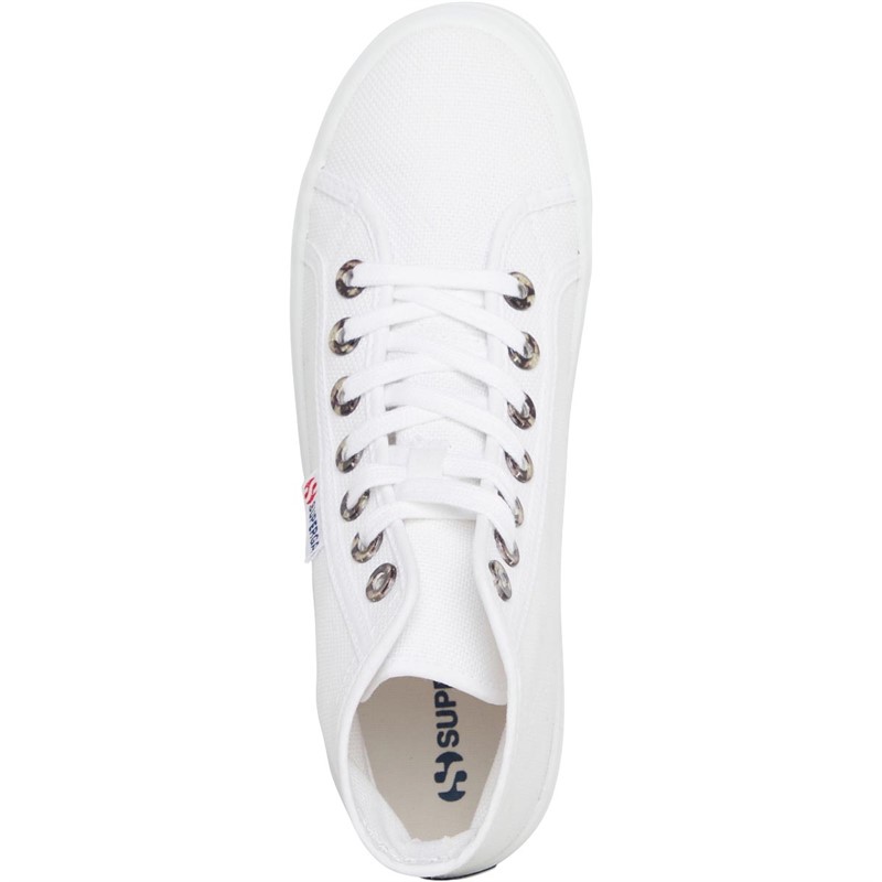 Superga Baskets Montantes 2341 Alpina Resin Eyelets Femme Blanc