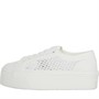 Superga Dames 2790 Sangallo Platform Canvas en gympen Wit