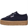 Superga Chaussures de Tennis 2790 Rope Platform Femme Bleu Marine