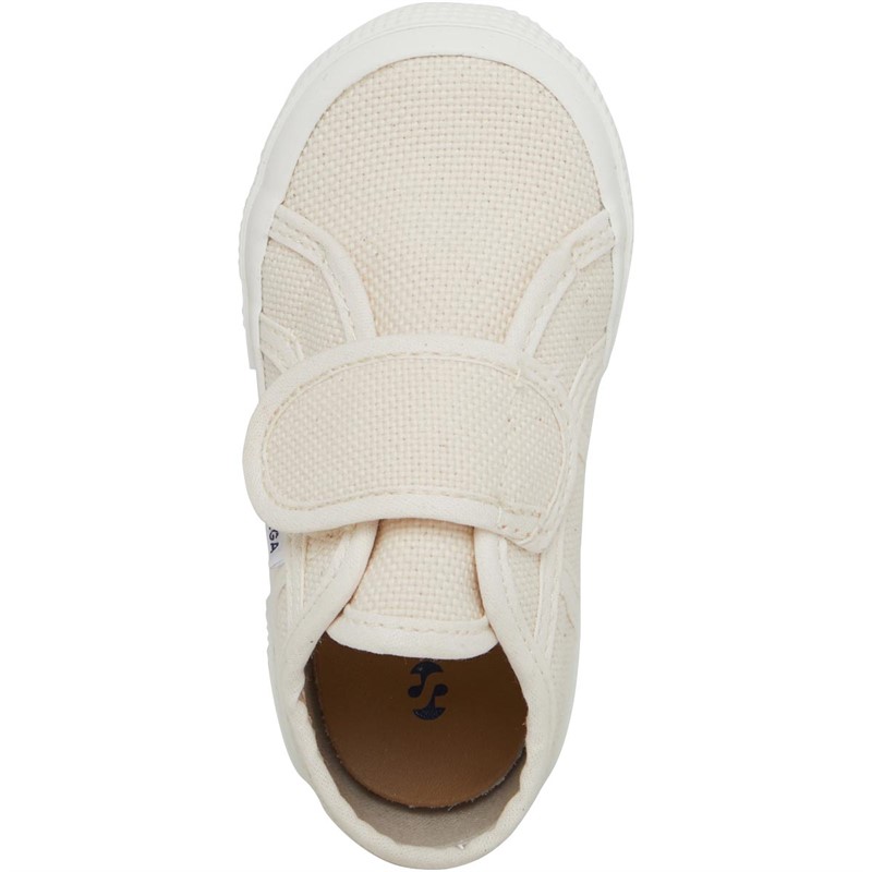Superga Infant Girls 2750 Bstrap Pumps Beige Raw/F Avorio
