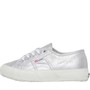 Superga Girls 2750 Metallic Canvas Pumps Grey Silver Matt/F Avorio